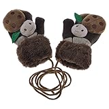 赤ちゃんは暖かいミトン漫画ビートルズソフトニットキッズグローブ新を厚くハンギング コーヒー