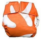 CuteyBaby All in One Modern Cloth Diaper, Orange Graphic by CuteyBaby
