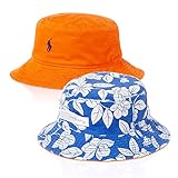 ラルフローレン 帽子 ハット リバーシブル ベビー 男の子 オレンジ×花柄 子供服 出産祝い (12-24ヶ月) [並行輸入品]