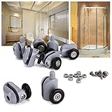 交換・予備用 浴室・お風呂用のガイドプーリー 取替戸車 ローラー戸車 上下4組入 車輪直径25mm