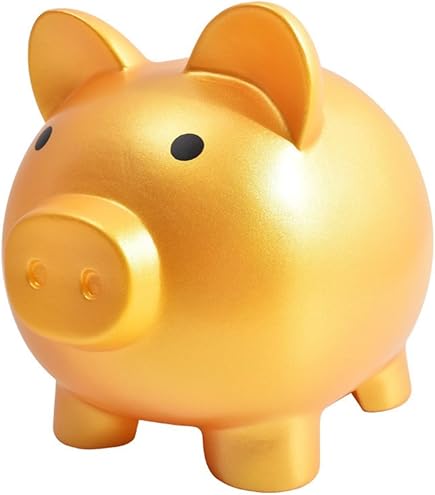 Amazon.co.jp: 貯金箱 金のブタ ぶたの貯金箱 かわいい インテリア