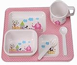 実用的なベビー食べるプレート子供の食器かわいいポイントトレイ、スタイルD