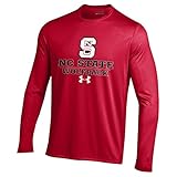 NCAA North Carolina State Wolfpackメンズ長袖テックTee、レッド、XXLサイズ