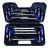 AMPRO T22900 T Handle Tamper Proof Star and Star Key Wrench Set, 10-Piece [並行輸入品]