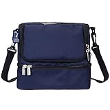 Whale Blue Double Decker Lunch Bag