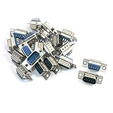 SODIAL(R) 20件の置換コンバーターDB9　オスはんだタイプのアダプタ　青