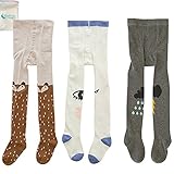 gellwhu 3 - Packかわいい赤ちゃん幼児用ガールズボーイズタイツレギンスパンツ暖かいストッキング カラー: マルチカラー