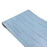 簡単 模様替え 壁紙 貼付シールタイプ 45cm×10m ウォールステッカー 防水 【貼り方説明書付】 (木目地中海ブルー)