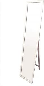 ＮａｔｕｒａｌＨｏｕｓｅ スタンドミラー 白 幅27cm 高さ140cm 木製 飛散防止加工