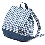 元気にお出かけベビーリュック　チェック大・紺　1歳から ギフト 誕生日 出産祝い　B1603700　日本製
