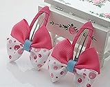 ヘアクリップ　リボン　子供用　ヘアーアクセサリー　子供用ヘアピン 2個セット