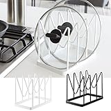 鍋蓋ラック 鍋蓋スタンド フライパンスタンド 鍋蓋 収納 ナベ蓋＆フライパンラック タワー TOWER TOWER特集(ブラック)