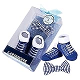 LaRibbons ベビー ボーイ ソックス & 蝶ネクタイ 新生児 赤ちゃん ギフト セット (セット 3)