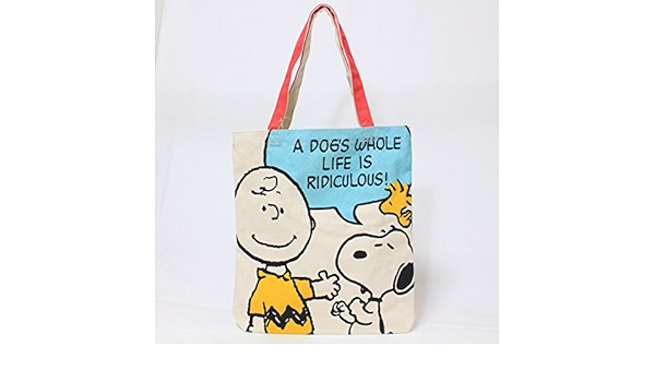Amazon スヌーピー Snoopy 帆布 トート バッグ キャンバス 生地 ハンドタオル 2点 セット レッド バッグ 財布 ホビー