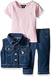 U.S. Polo Assn. PANTS ベビー・ガールズ カラー: ピンク
