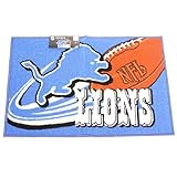 NFL Detroit Lions Non-Skid Tufted Rug Mat 20" x 30" [並行輸入品]