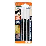 Coolshare 3個入り 91mm ジグソーの刃 10～30mm の木材切削 U字ハンドル