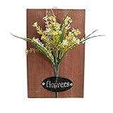 創造的な人工植物の装飾品寝室の壁の装飾、黄色の花
