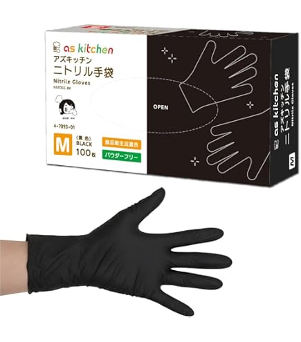 フジナップ ニトリルグローブ Mサイズ ブラック 100枚入 11箱 Amazon.co.jp: フジ スーパーニトリルグローブ 粉無し ブラック M 100