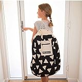 Mom Care 2in1 片付けらくらく ブロックポーチ子供 おもちゃ 収納 おかたづけマ ット素材：綿 100％　140㎝ (triangle)