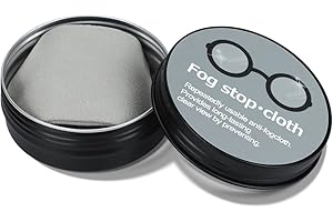 [Bafup] メガネ くもり止めクロス 1枚【約600回繰り返し・24時間効果持続・収納缶付き】メガネ拭き くり返し使用可能 くもり止め 曇らない 耐久性 眼鏡クリーナー 曇り防止 スマホ・ゴーグル・サングラス・カメラレンズ対応