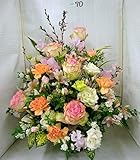 ほんまもん屋 感動お祝いボリュームアップフラワーアレンジメント Ｌサイズ　優しい色合い