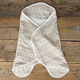 育児工房 トナカイ柄ジャカード ワンダーアフガン 日本製 F BROWN