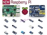 [Package D] New Raspberry Pi 2 Complete Starter Kit Supports Arduino with Various Sensors Cables (La