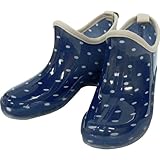ガーデニングシューズ (S 22～22.5cm, ネイビー/水玉)