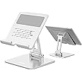 BoYata タブレットスタンド ipad/ipad pro/ipad air/ノートPC/Surface Pro スタンド 縦置き 横置き 安定性 姿勢改善 滑り防止パッド 軽量 折りたたみ式 アルミ製 5-13インチのMacbook/iPad/K