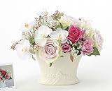 アートフラワー 造花 ピエールローズ〔テーブルタイプ〕フラワーアレンジメント インテリア 光触媒 花 スプレー インテリアグリーン 胡蝶蘭 消臭 大型