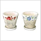 ローズ バラ プランター 鉢 植木鉢 おしゃれ 薔薇 ポット Flower planter Sサイズ 2柄セット