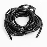 uxcell 配線チューブ　柔軟なポリエチレンスパイラル　6M長さ　ケーブルワイヤラップチューブ