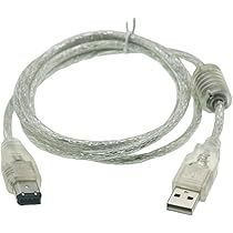 Amazon.co.jp: ezqnirk 1個 1.5M Firewire IEEE 1394 6ピン オス - USB