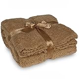 (ベアフット ドリームス)Barefoot Dreams COZYCHIC THROW 137×182cm Camal [並行輸入品]