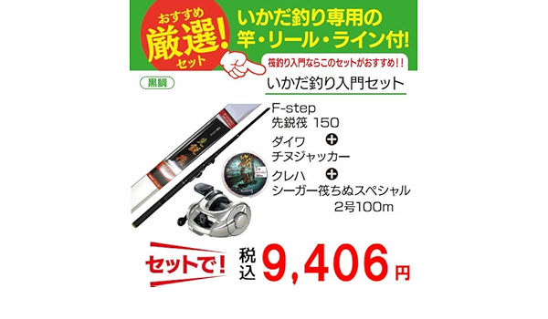 Amazon 筏釣り入門 3点セット Fステップ ロッド 竿