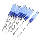 uxcell　スクリュードライバー　コンパクト設計　3.3mm ブレイド幅　2トーン　10個