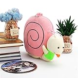 Yaheetech　柔らかい　プラッシュ表面　カタツムリ　デザイン　マルチ　CD　DVD　ケース　ファスナー付き　24枚　収納　ピンク