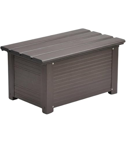 Amazon.co.jp: アートプラスト 樹脂製ベンチ収納 CUBE W138 TAN-7006 