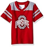 NCAA Ohio State Buckeyes幼児用男の子サッカーシャツ、レッド、2