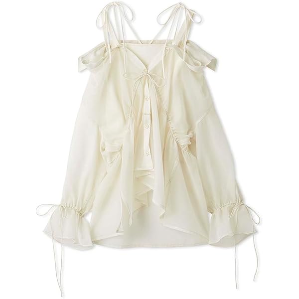 SNIDEL フリルカットブラウス SWCT244014 ライム SNIDEL フリルカットブラウス SWCT244014 ライム SNIDEL フリル