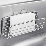 スポンジホルダー スポンジラック スポンジステーション スポンジ入れ シンク収納 スポンジ置き ステンレス 強力粘着固定 錆び防止 水切りかご シンク用品 スポンジステーション