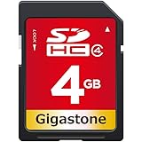 Gigastone 4GB SDカード UHS-I Class 4 C4 SDHC メモリーカード ビデオ デジタルカメラ SD card ミニケース1個付き