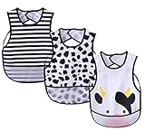 赤ちゃん 食事用エプロン スタイ 防水 可愛い 男の子 女の子 ベビー離乳食 保育園用 お食事エプロン よだれかけ 牛