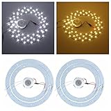 33 W 5730 SMD LEDダブルパネル円環形天井ライト器具ボードランプ(ランダム:カラー)