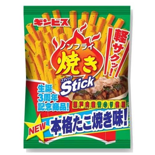 ギンビス ノンフライ焼きStick 本格たこ焼き味