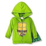 Teenage Mutant Ninja Turtles Baby Boys ' Caped Hoodie – Green ( 3 / 6 mo )