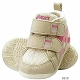 アシックス SUKU2 スクスク ファブレFIRST MS2 ベージュ/ピンク TUF110_0519 11.5