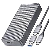 ORICO M.2 SSD 外付けケース USB4.0 NVMe ケース M.2 SSD ケース 40Gbps NVMe PClE M-Key(B+M Key)2280 に適用 Thunderbolt 3/4 USB3.2/3.1/3.0/Type C互換性あり 外付ハードディスクケース M214C3-U4 (Grey 40Gbps)