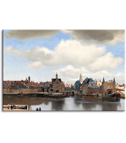 Amazon.co.jp: フェルメール デルフトの眺望 J1-005 世界の名画 絵画